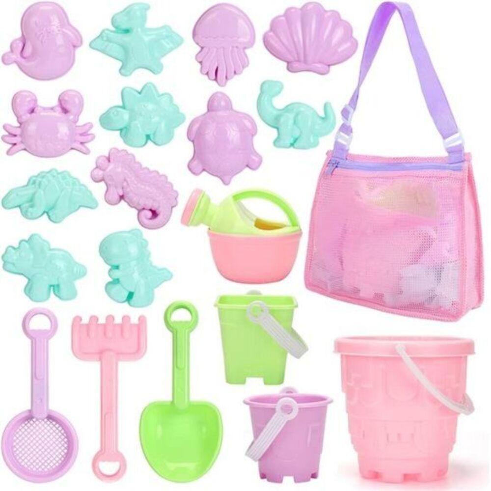 Beach Sand Toys Bucket Kids‎ Set Shovel Castle Play Mold Fun Ocean Sandcastle